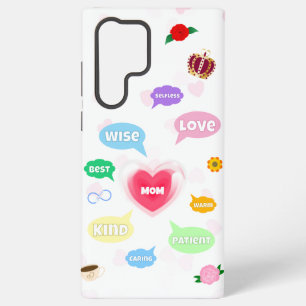 Muttertag Beste Mama Wortwolken Königin Krone Lieb Samsung Galaxy Hülle