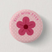 Muttertag, Beste Mutter überhaupt, Elegant, Einfac Button (Vorderseite)