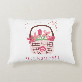 Muttertag, Beste Mutter überhaupt, mit schöner Blu Dekokissen