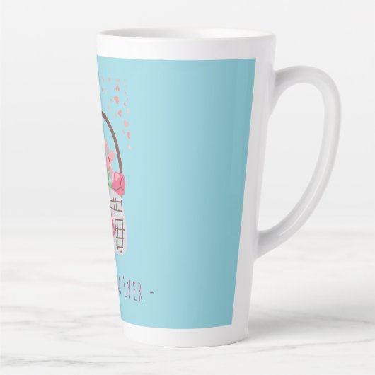 Muttertag, Beste Mutter überhaupt, mit schöner Blu Milchtasse (Rechts)