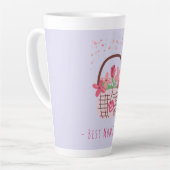 Muttertag, Beste Mutter überhaupt, mit schöner Blu Milchtasse (Linke Ecke)