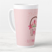 Muttertag, Beste Mutter überhaupt, mit schöner Blu Milchtasse (Linke Ecke)