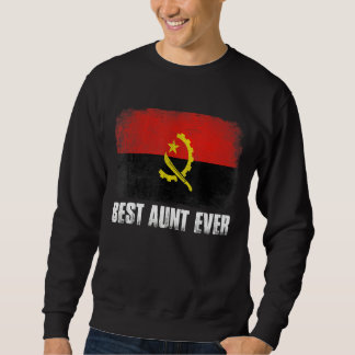Muttertag Beste Tante je bedrückte Angola-Flagge Sweatshirt