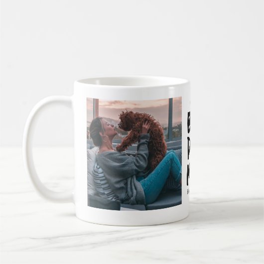 Muttertag Bestes Hund-Mama-Foto Kaffeetasse (Links)