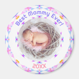 Muttertag Bestes Mammy-Ever Baby Girl Foto Geschen Magnet