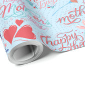 Muttertag BG 02 LBlue BG Geschenkpapier (Rolleneckpunkt)