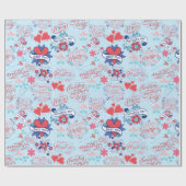 Muttertag BG 02 LBlue BG Geschenkpapier (Flach)