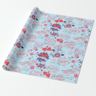 Muttertag BG 02 LBlue BG Geschenkpapier