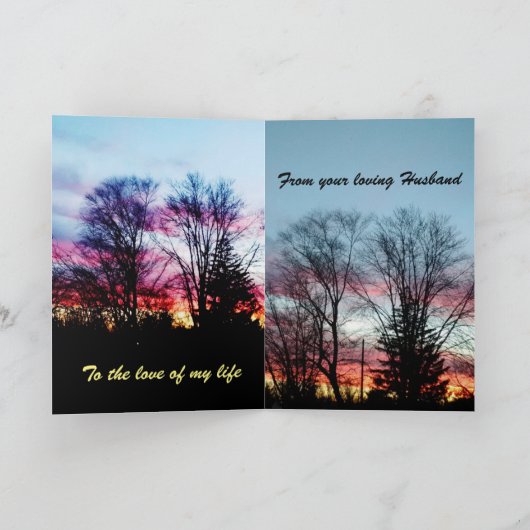 MÜTTERTAG BIS LIEBENDE EHEFRAU KARTE (Innenseite)