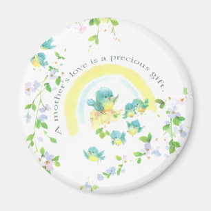 Muttertag Blaue Liebesvögel Magnet