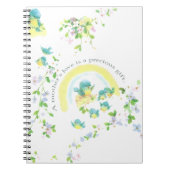 Muttertag Blaue Liebesvögel Notizblock (Vorderseite)