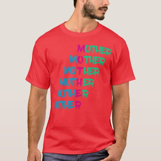 Muttertag, blauer Junge T-Shirt (Vorderseite)