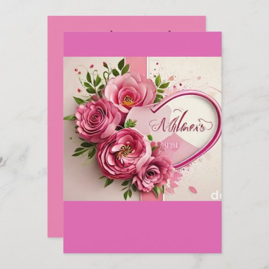 Muttertag bleibe save the date (Vorne/Hinten)