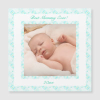 Muttertag Blue Best Mummy Mum Ever Foto Geschenk