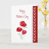 Muttertag, Blume des Gedichts Rote Pfeffer Karte (Gelbe Blume)