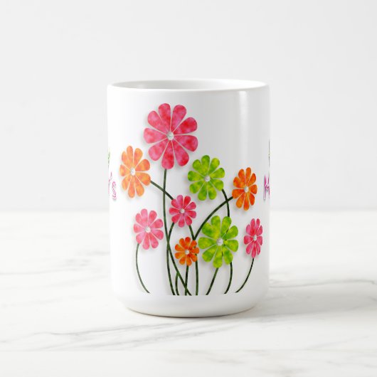 Muttertag - Blume zum Spaß Kaffeetasse (Mittel)