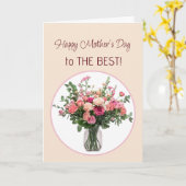 Muttertag Blumen Danke ich liebe Dich Karte (Gelbe Blume)