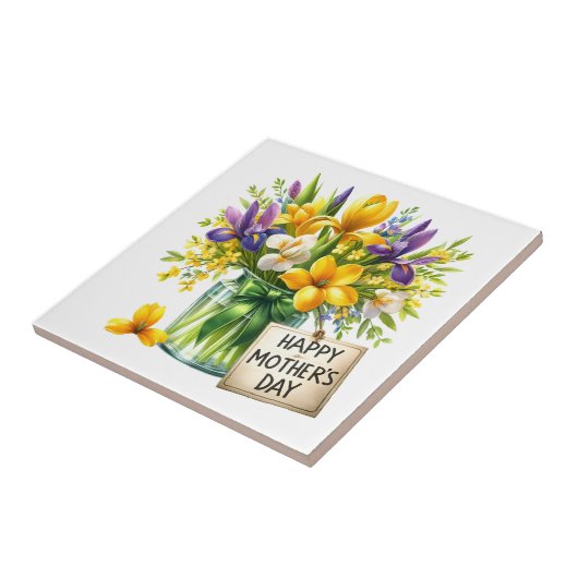 Muttertag Blumen Fliese (Seite)