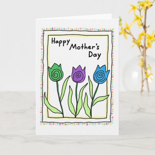 Muttertag Blumen für Ehefrau Karte (Gelbe Blume)