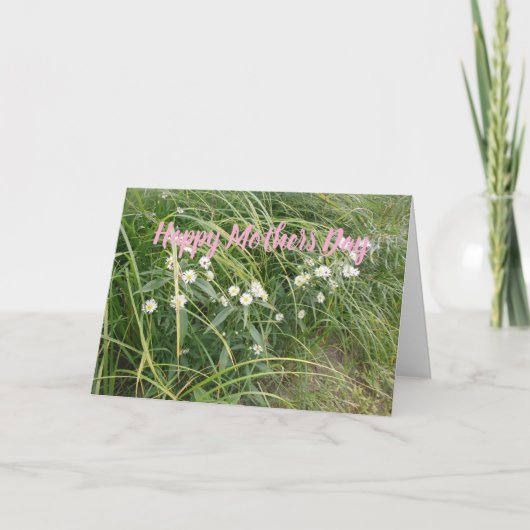 Muttertag Blumen Grußkarte Feiertagskarte (Vorderseite)