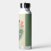 Muttertag, Blumen in Liebe , Elegant, Einfach Trinkflasche (Links)