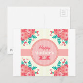 Muttertag Blumen Postkarte (Vorne/Hinten)