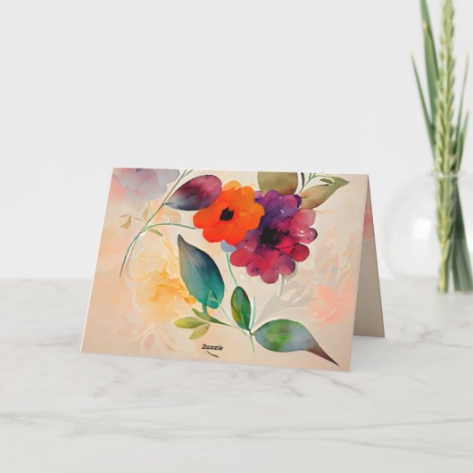 Muttertag Blumengarten Bibelverse Feiertagskarte (Rückseite)