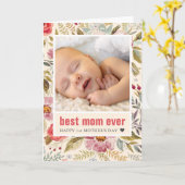 Muttertag Blumengrüße Foto Karte (Gelbe Blume)