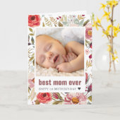 Muttertag Blumengrüße Foto Karte (Gelbe Blume)