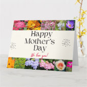 Muttertag Blumenprint Karte (Gelbe Blume)