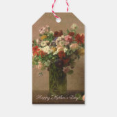 Muttertag - Blumenstrauß | Französische Fine Art A Geschenkanhänger (Rückseite)