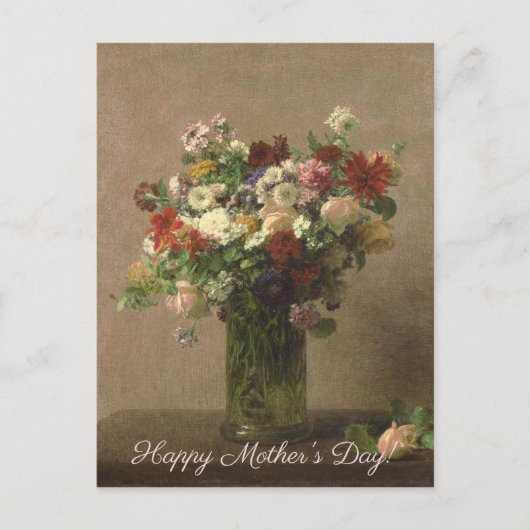 Muttertag - Blumenstrauß | Französische Fine Art A Postkarte (Vorderseite)