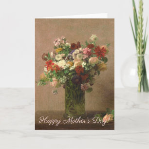 Muttertag - Blumenstrauß Französische Fine Art Karte