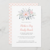 Muttertag Blüte Flora Einladung (Vorne/Hinten)