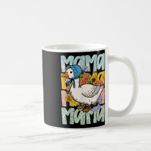 Muttertag Boho Floral Mama Gänse Mama Albern Gänse Kaffeetasse