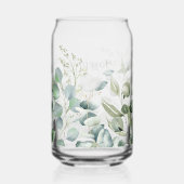 Muttertag Botanicals Grüne Blätter Individuelle Na Dosenglas (Vorderseite)