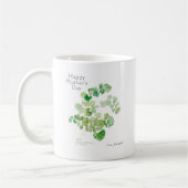 Muttertag Botanische Wasserfarbe Kaffeetasse (Links)