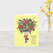 Muttertag Bouquet Blume Kleine Hände Mama Karte (Gelbe Blume)