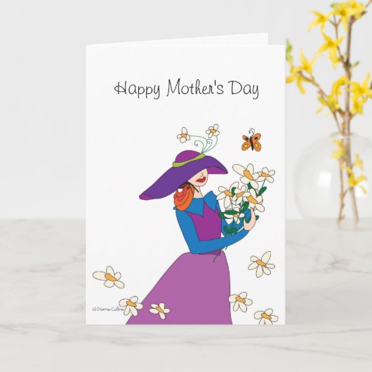 Muttertag Bouquet Card Karte (Gelbe Blume)
