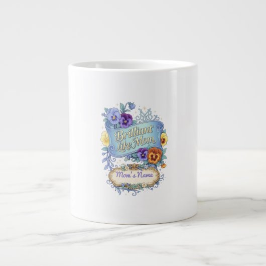 Muttertag - Brillant wie Mama Jumbo-Tasse (Vorderseite)