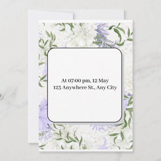 Muttertag Bruch Einladung (Rückseite)