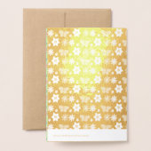 Muttertag Brunch Blume und Schmetterlinge Custom Folienkarte (Rückseite mit Umschlag)