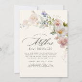 Muttertag Brunch Boho Terracotta Einladung (Vorderseite)