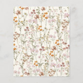 Muttertag Brunch Boho Terracotta Einladung (Rückseite)