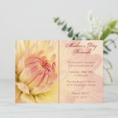 Muttertag Brunch Dahlia Einladung (Stehend Vorderseite)