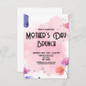 Muttertag Brunch Einladung (Vorne/Hinten)