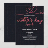 Muttertag Brunch Einladung (Vorne/Hinten)