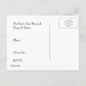 Muttertag Brunch Einladung Lily of the Valley (Rückseite)