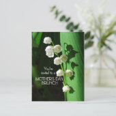Muttertag Brunch Einladung Lily of the Valley (Stehend Vorderseite)