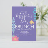 Muttertag Brunch Frühlingsgrün-Karte Karte (Stehend Vorderseite)
